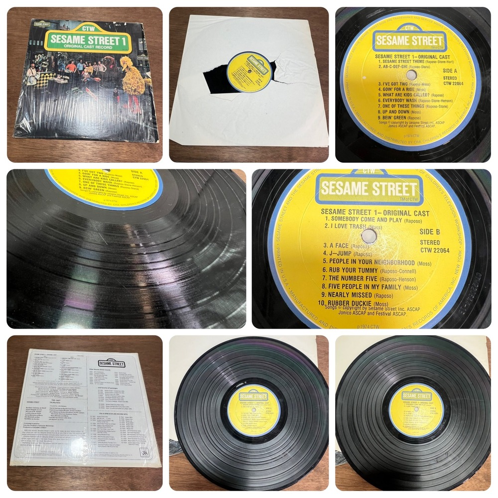 Sesame Street Vinyl Record Lot 3 LP Ernie & Bert Fever Original Cast Kidcore - Picture 7 of 16